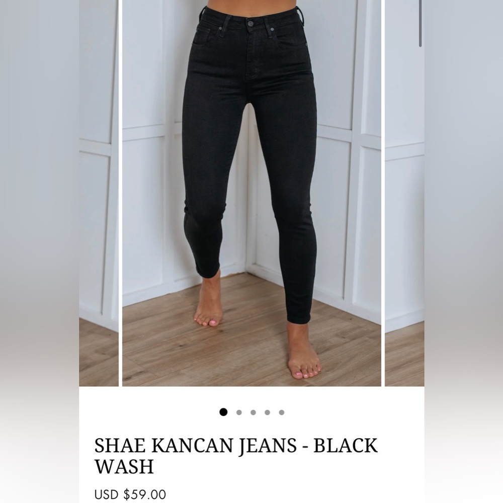 Shae Kancan Skinny Black Jeans